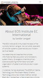 Mobile Screenshot of eosinstitute.us